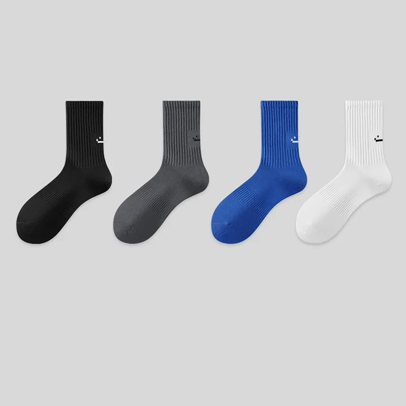 LUYOUYE Mid Calf Socks Men's 4 Pack-11