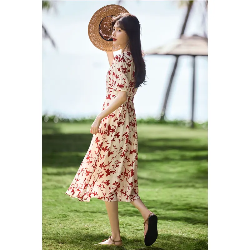 LUYOUYE Short Sleeved Dress Women's-2