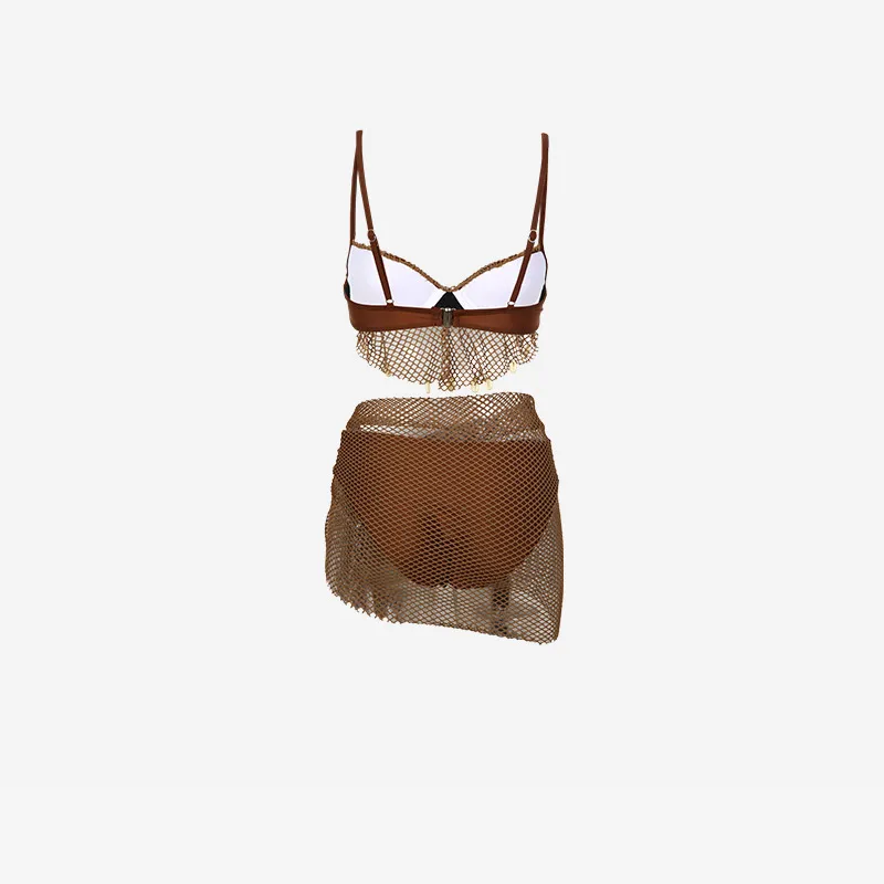 LUYOUYE Bikinis Women's Coffee-3