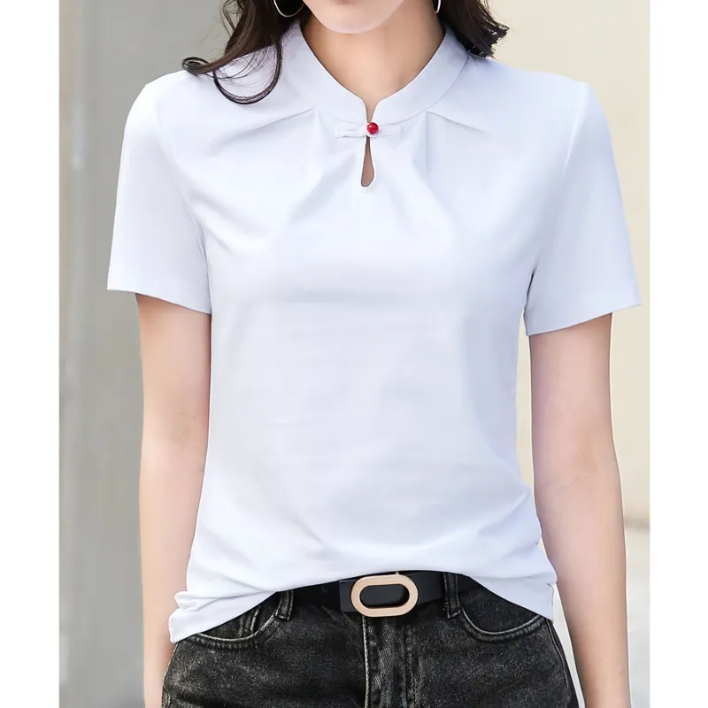 LUYOUYE Set in Sleeve T Shirt Women's-3