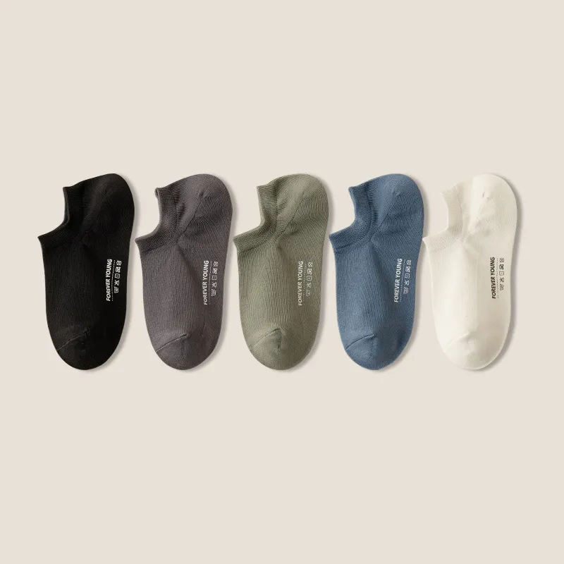 LUYOUYE No Show Socks Men's 5 Pack-11