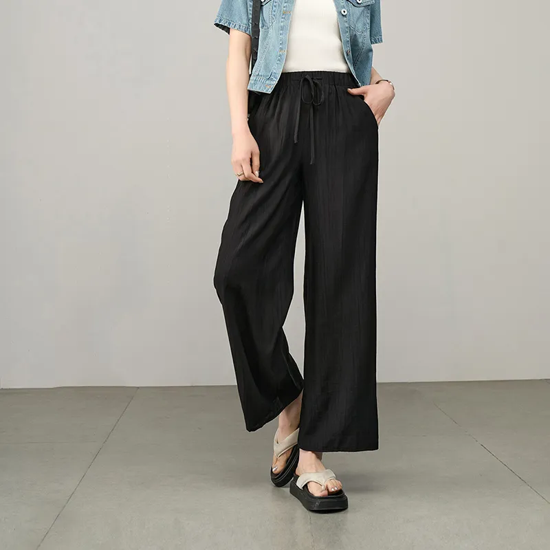 LUYOUYE Casual Pants Women's Black-1