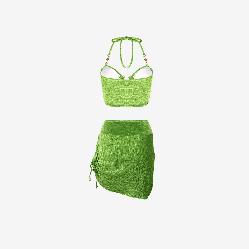 LUYOUYE Bikinis Women's Green-2