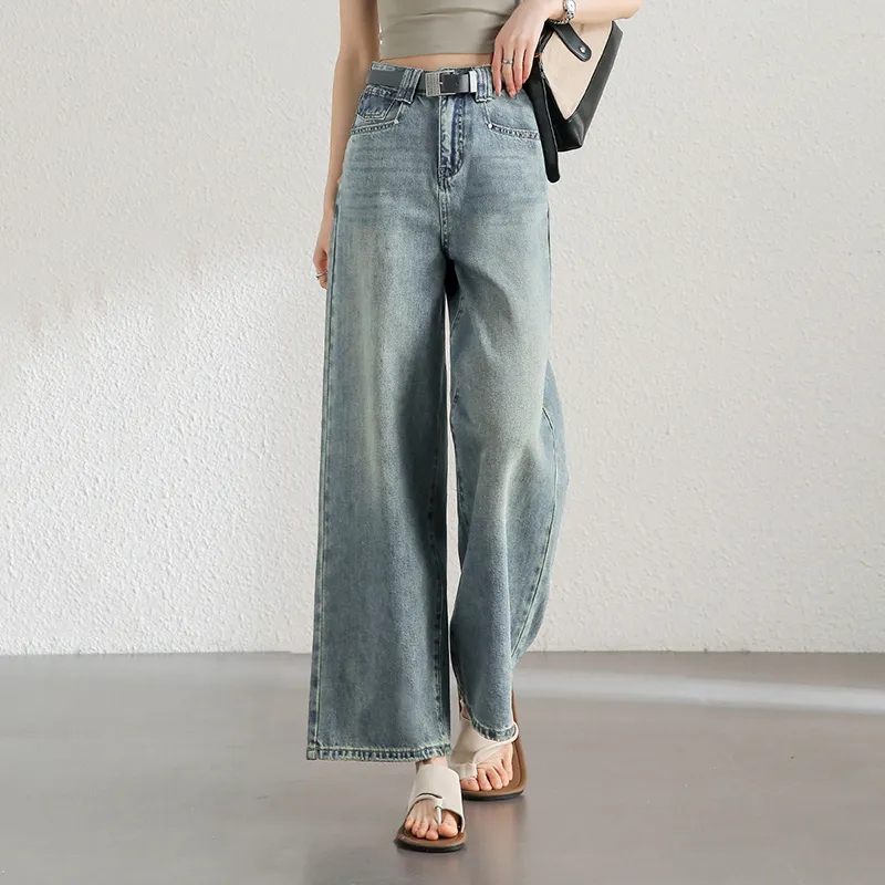 LUYOUYE Jeans Women's Blue-2