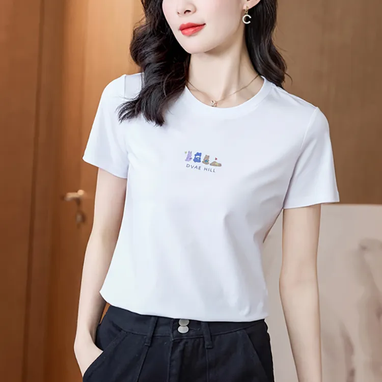 LUYOUYE Batwing Sleeve T Shirt Women's-2
