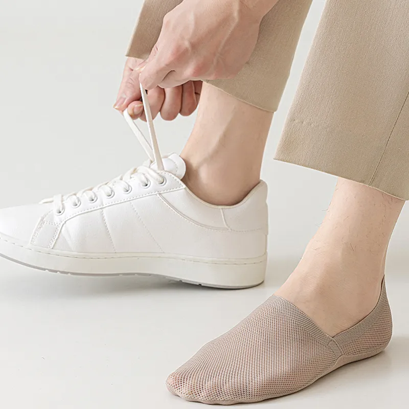 LUYOUYE No Show Socks Men's 5 Pack-17