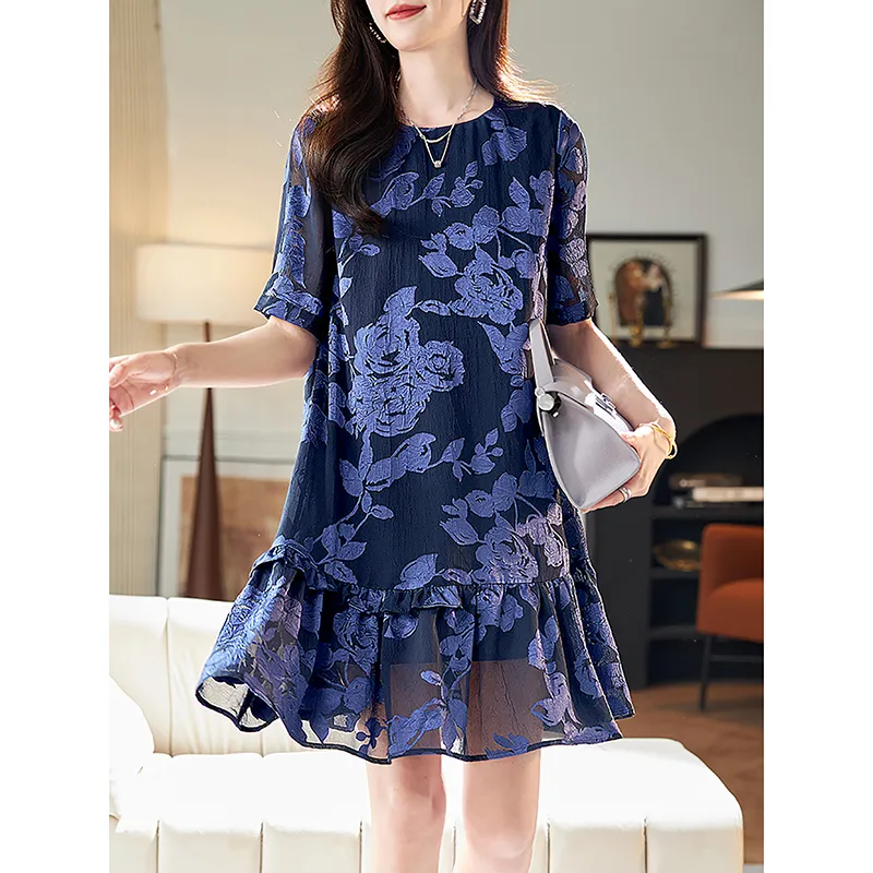 LUYOUYE Short Sleeved Dress Women's-1