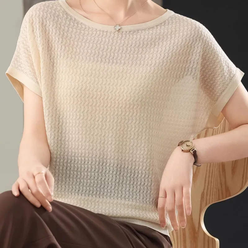 LUYOUYE Batwing Sleeve T Shirt Women's-5