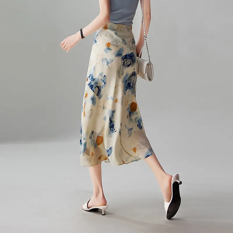 LUYOUYE Casual Long Skirt Women's-3