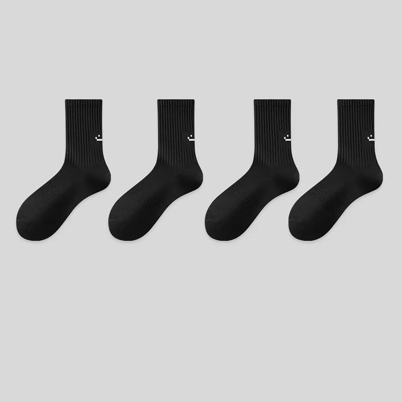 LUYOUYE Mid Calf Socks Men's 4 Pack-15