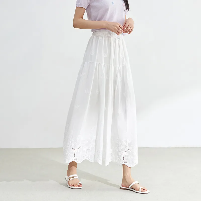 LUYOUYE Casual Long Skirt Women's-1