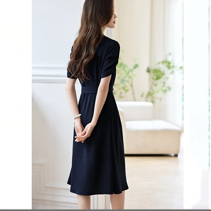 LUYOUYE Short Sleeved Dress Women's-2
