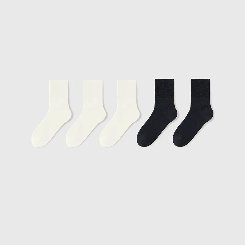 LUYOUYE Mid Calf Socks Men's 5 Pack-1