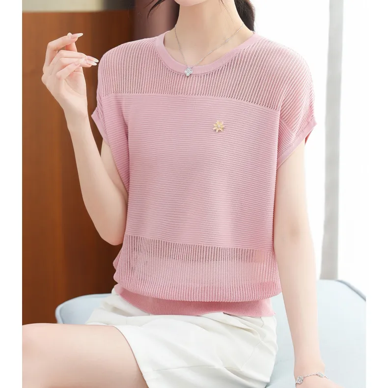 LUYOUYE Batwing Sleeve T Shirt Women's-7