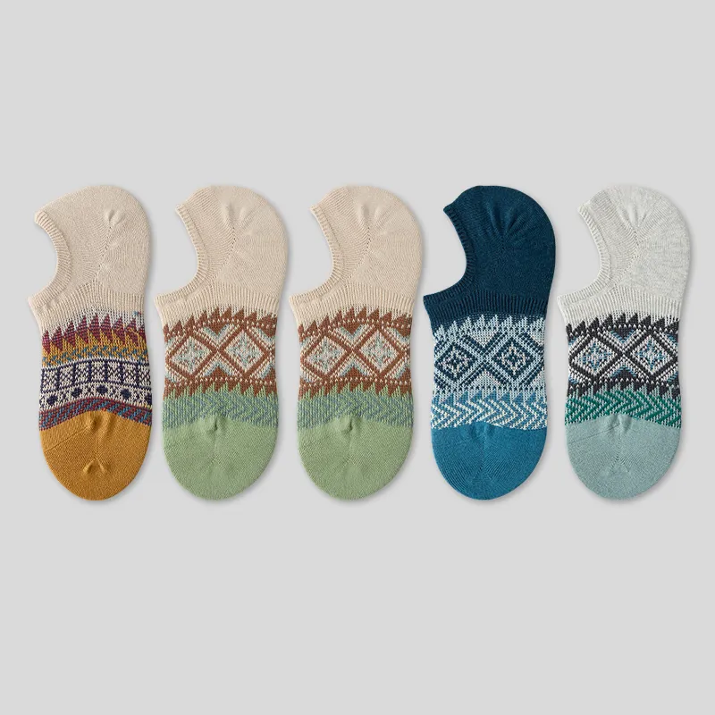 LUYOUYE No Show Socks Men's 5 Pack-9