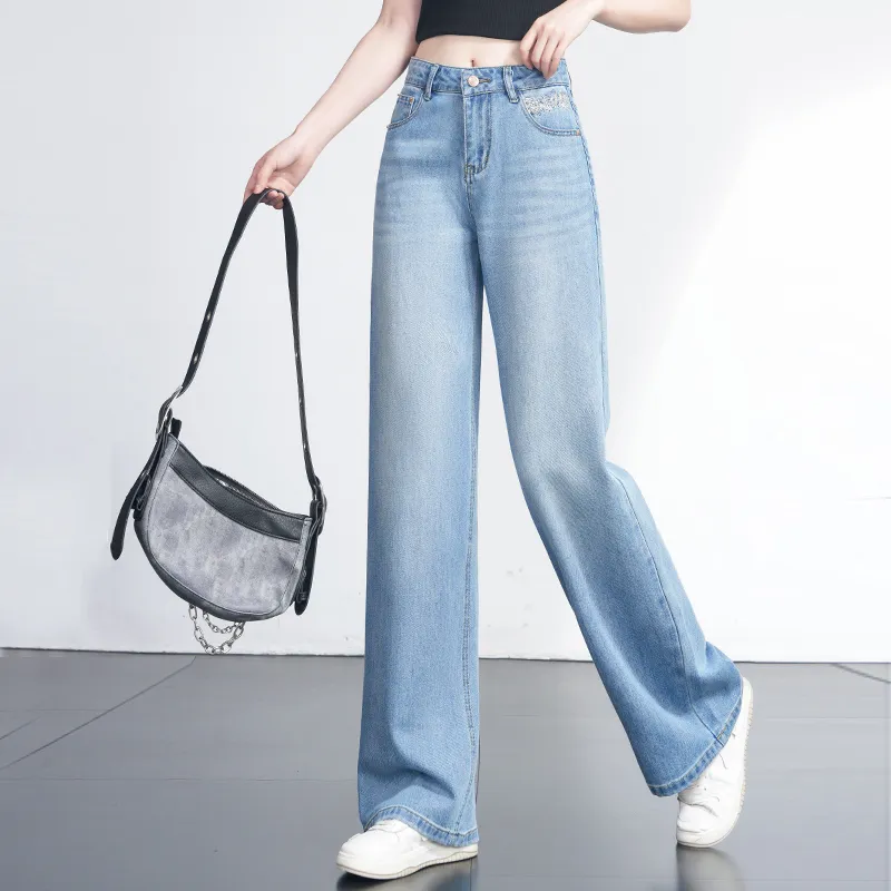 LUYOUYE Jeans Women's Blue-2