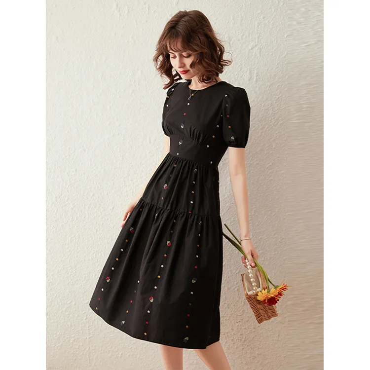 LUYOUYE Short Sleeved Dress Women's-4