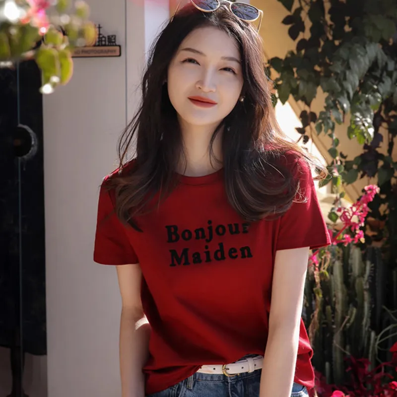 LUYOUYE T Shirts Women's Red-2