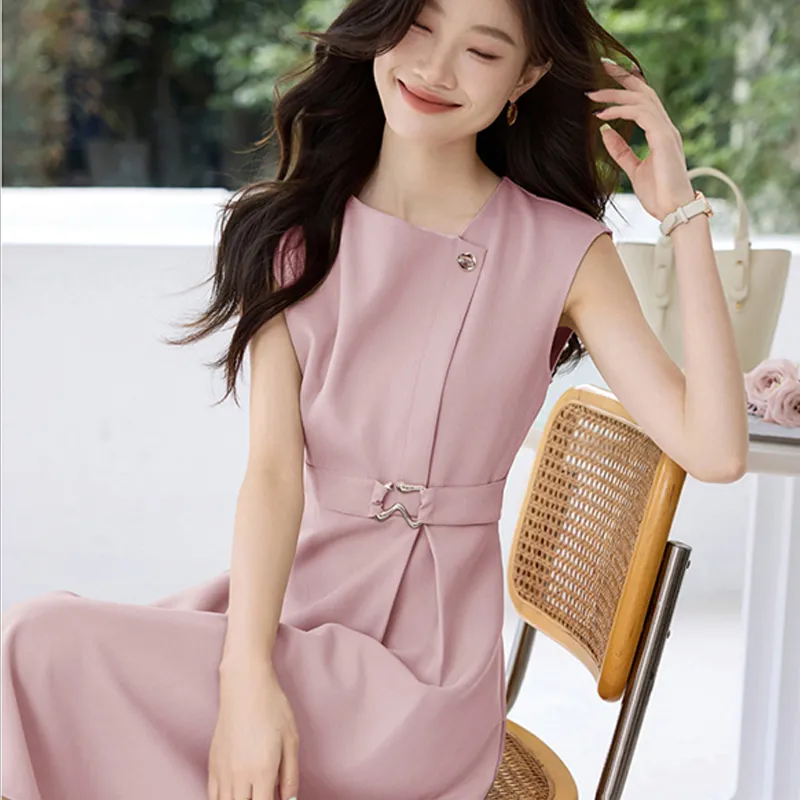 LUYOUYE Short Sleeved Dress Women's-4