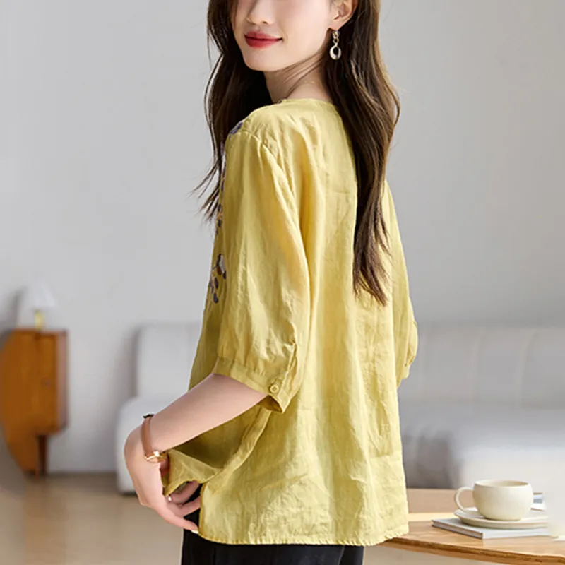 LUYOUYE Regular T Shirt Women's-11