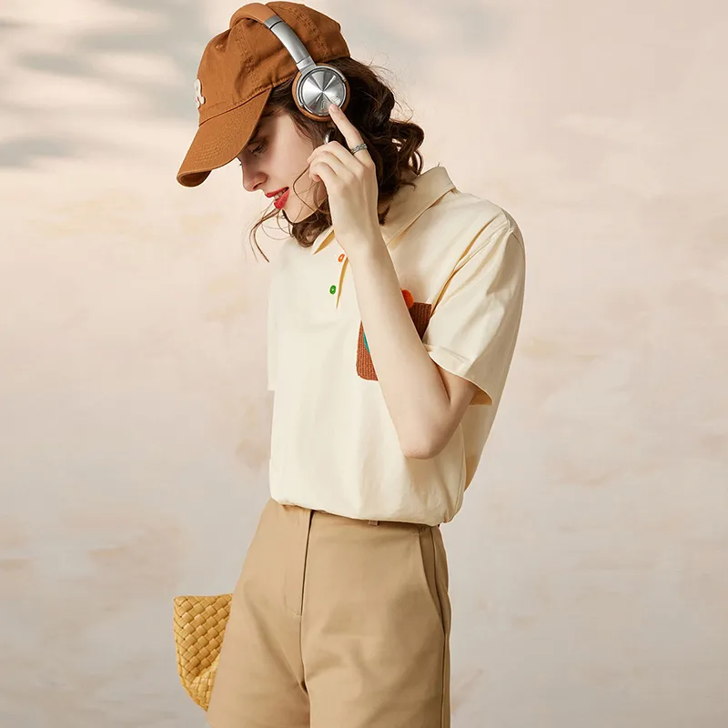 LUYOUYE Set in Sleeve T Shirt Women's-6