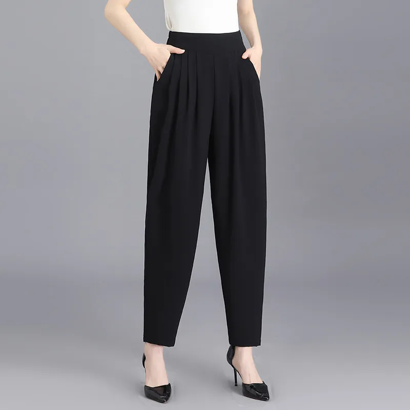 LUYOUYE Casual Pants Women's Black-3