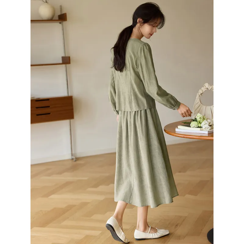 LUYOUYE Two Piece Skirt Sets Women's-3