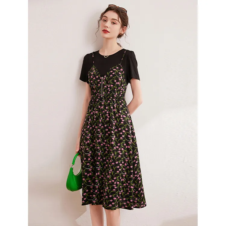 LUYOUYE Short Sleeved Dress Women's-3