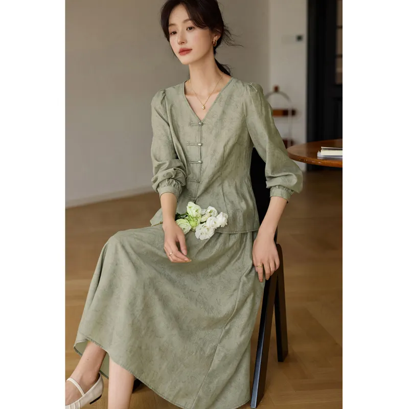 LUYOUYE Two Piece Skirt Sets Women's-1
