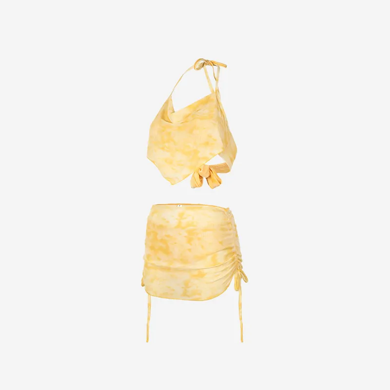 LUYOUYE Bikinis Women's Yellow-2