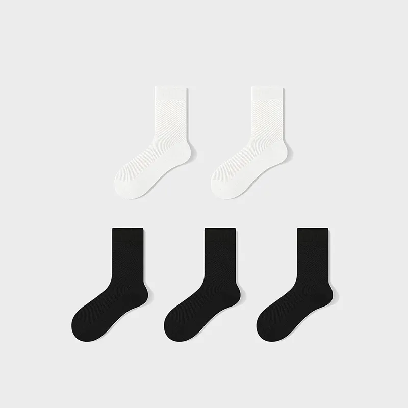 LUYOUYE Mid Calf Socks Men's 5 Pack-20