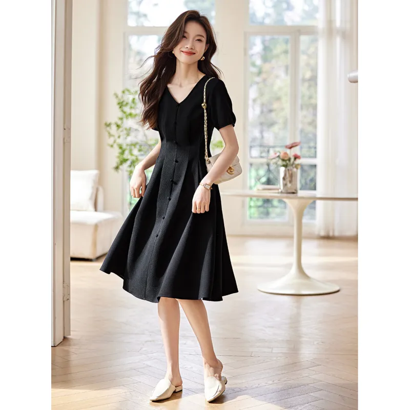 LUYOUYE Short Sleeved Dress Women's-3