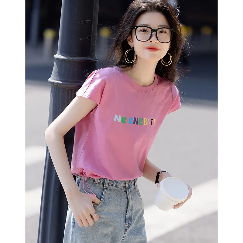 LUYOUYE T Shirts Women's Crystal Rose-2