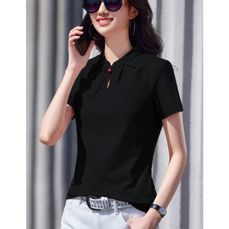 LUYOUYE Set in Sleeve T Shirt Women's-6