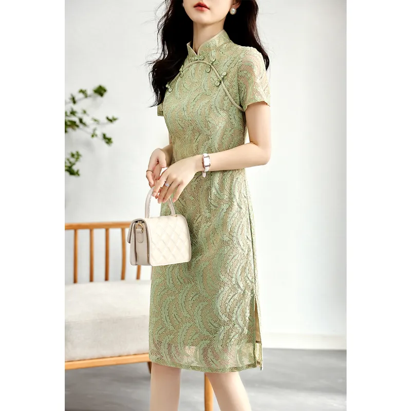 LUYOUYE Short Sleeved Dress Women's-2