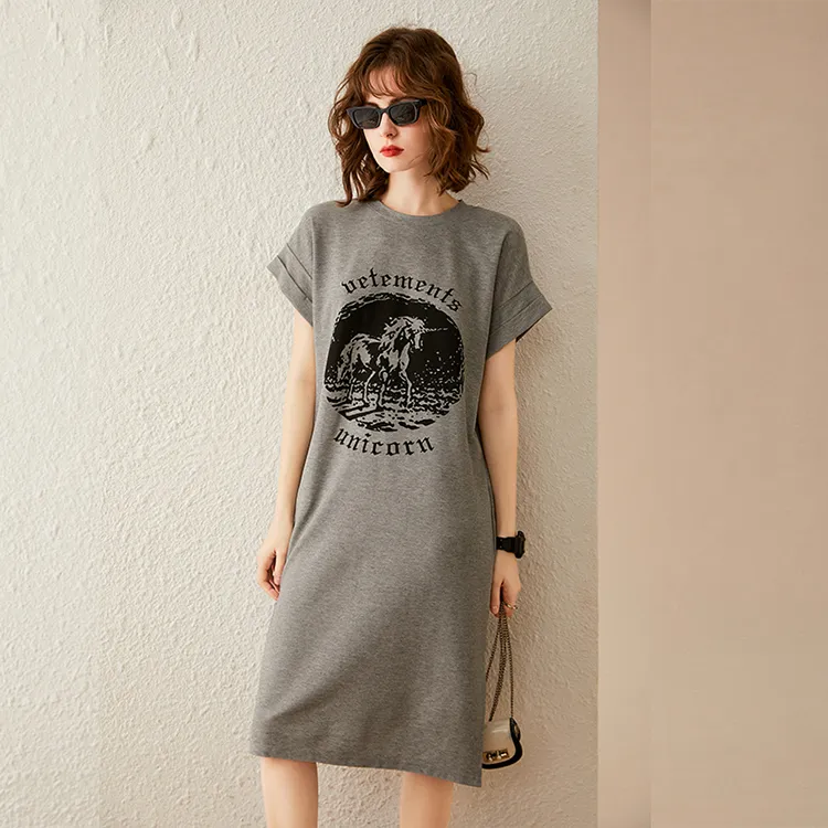 LUYOUYE Short Sleeved Dress Women's-13