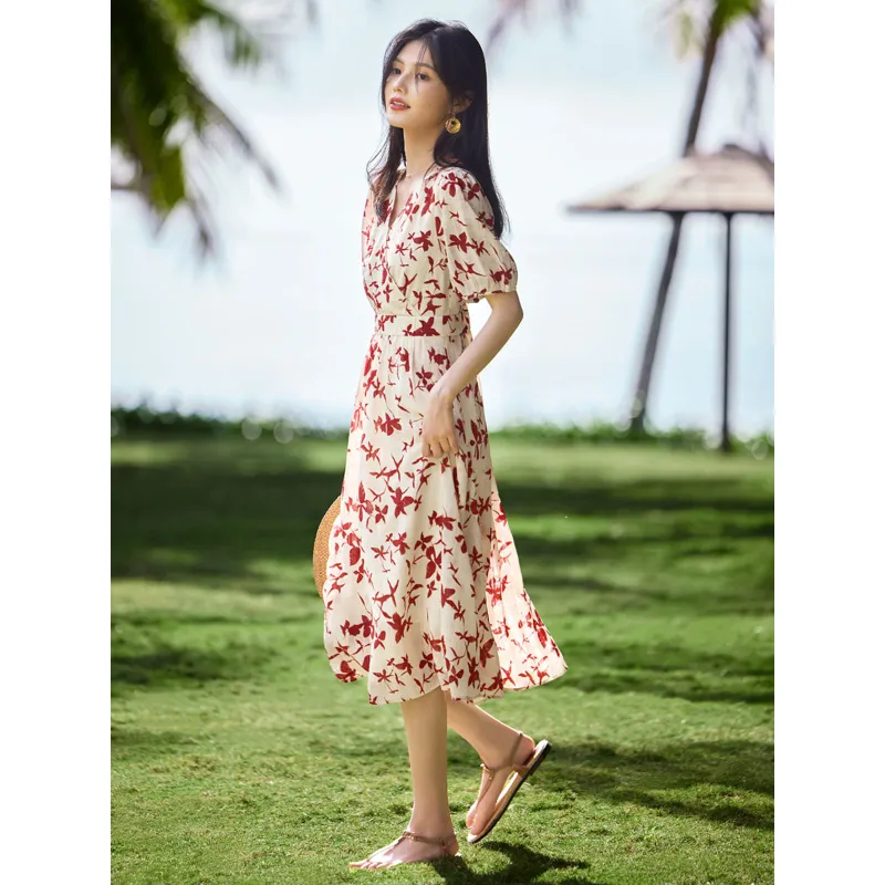 LUYOUYE Short Sleeved Dress Women's-1