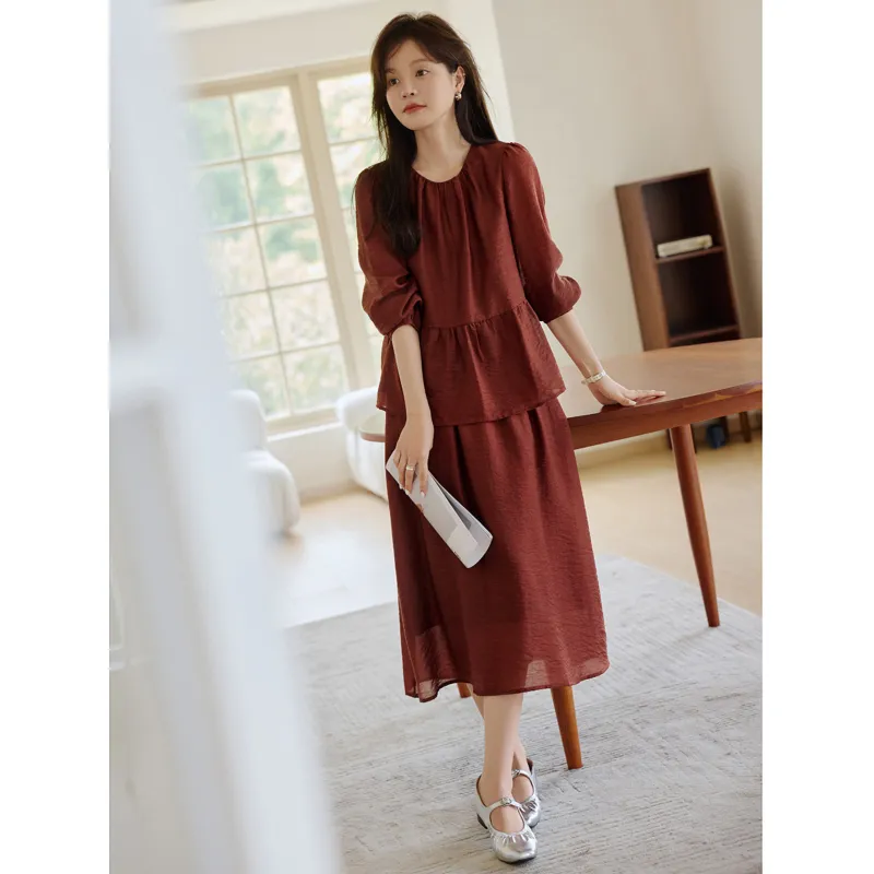 LUYOUYE Two Piece Skirt Sets Women's-3