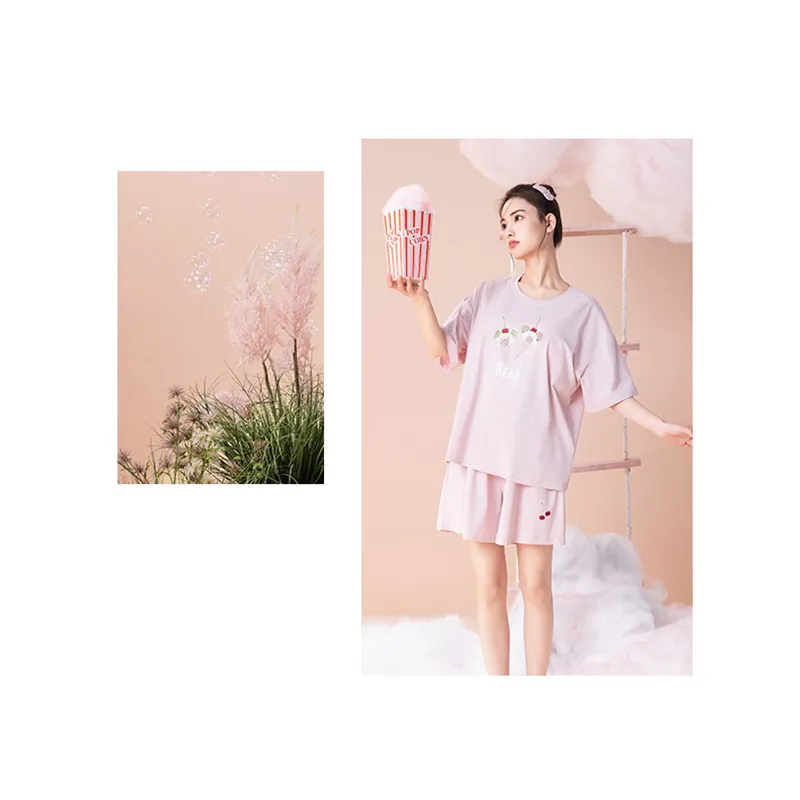 LUYOUYE Pajama Set Women's Pink-3