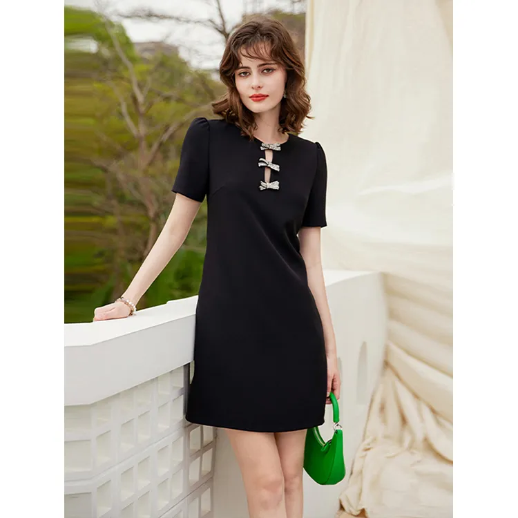 LUYOUYE Short Sleeved Dress Women's-3