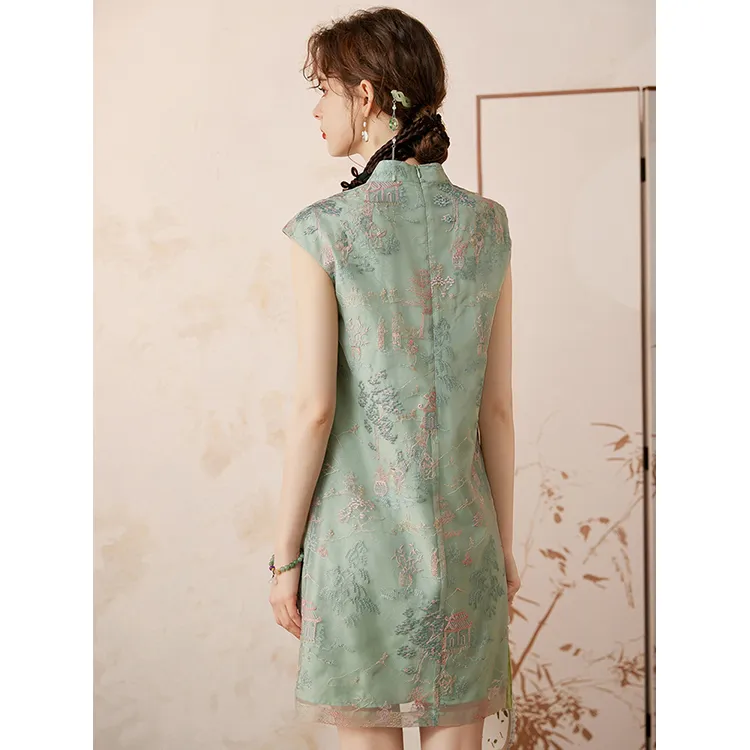 LUYOUYE Short Sleeved Dress Women's-1