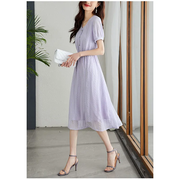 LUYOUYE Short Sleeved Dress Women's-3