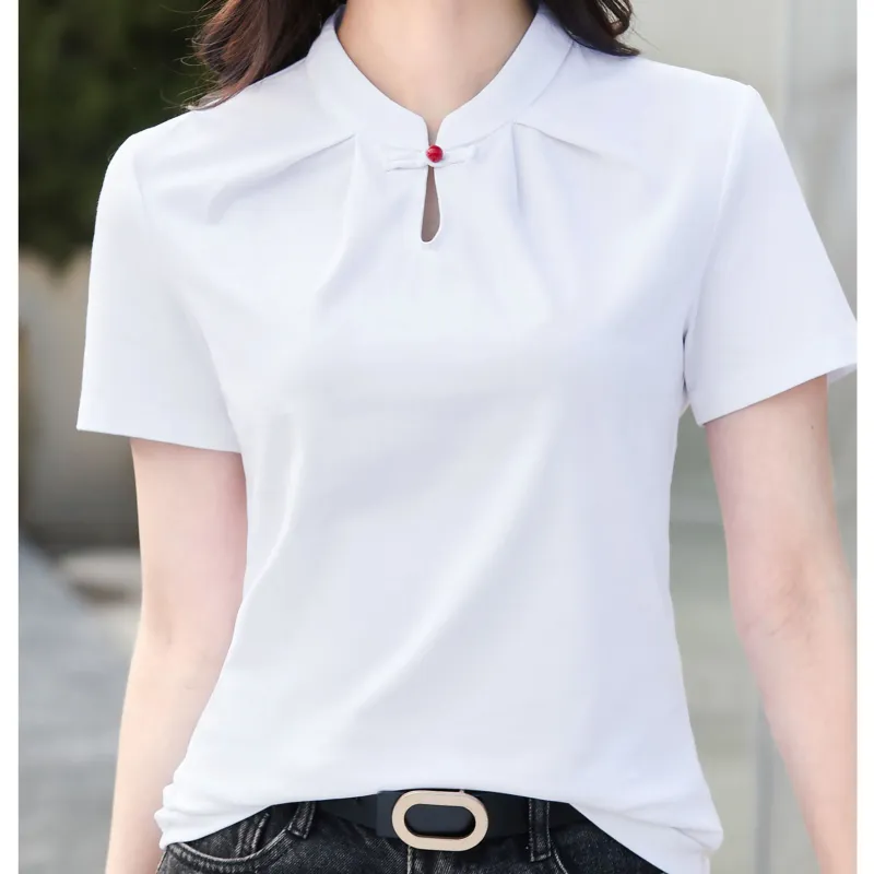 LUYOUYE Set in Sleeve T Shirt Women's-1