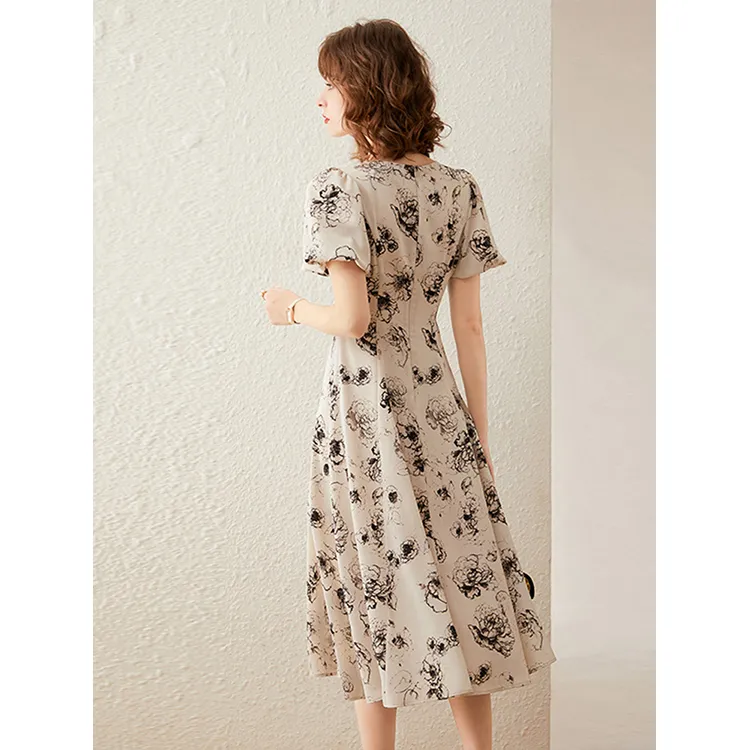 LUYOUYE Short Sleeved Dress Women's-1