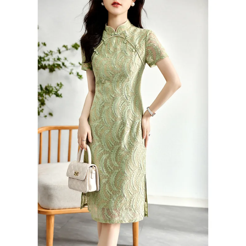 LUYOUYE Short Sleeved Dress Women's-1