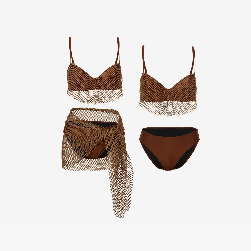 LUYOUYE Bikinis Women's Coffee-1