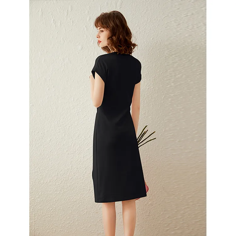 LUYOUYE Short Sleeved Dress Women's-10