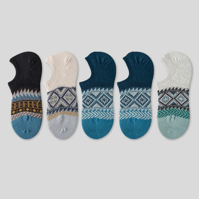 LUYOUYE No Show Socks Men's 5 Pack-8