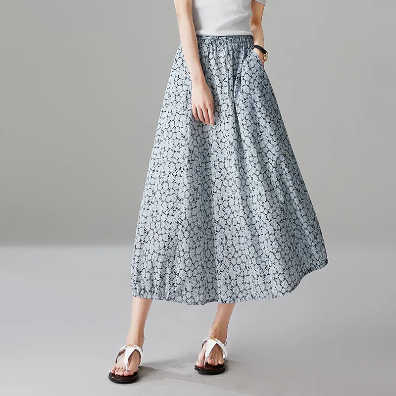 LUYOUYE Casual Long Skirt Women's-2