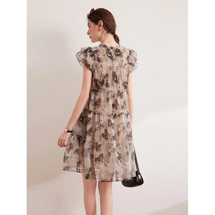 LUYOUYE Short Sleeved Dress Women's-1